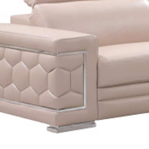 Homeroots Beige Sofa Loveseat 160 x 82 x 66 in. - 366253