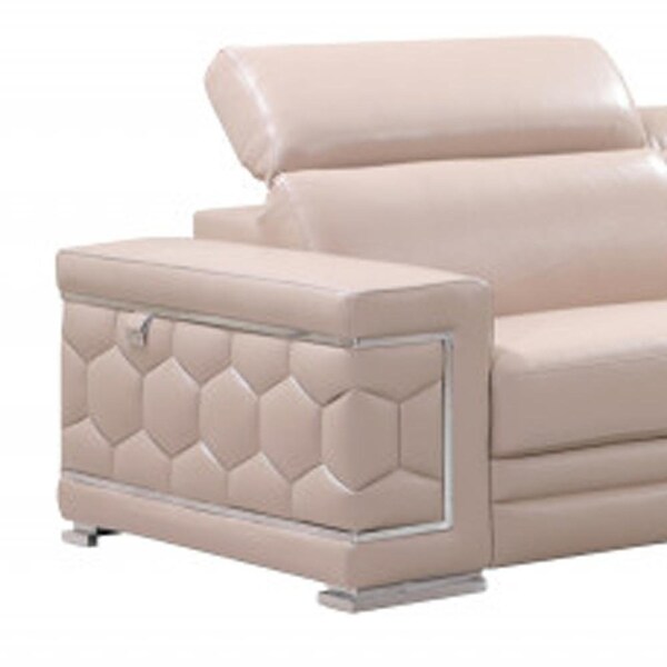 Homeroots Beige Sofa Loveseat 160 x 82 x 66 in. - 366253