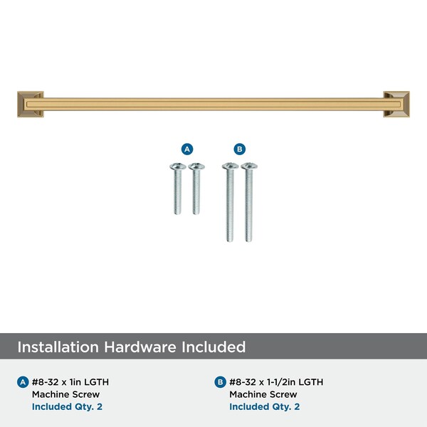 Amerock Mulholland 12-5/8 inch 320mm Center-to-Center Champagne Bronze Cabinet Pull - BP53537CZ