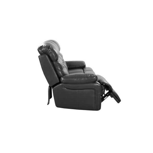 Homeroots Gray Power Reclining Sofa 89 x 40 x 41 in. - 366316