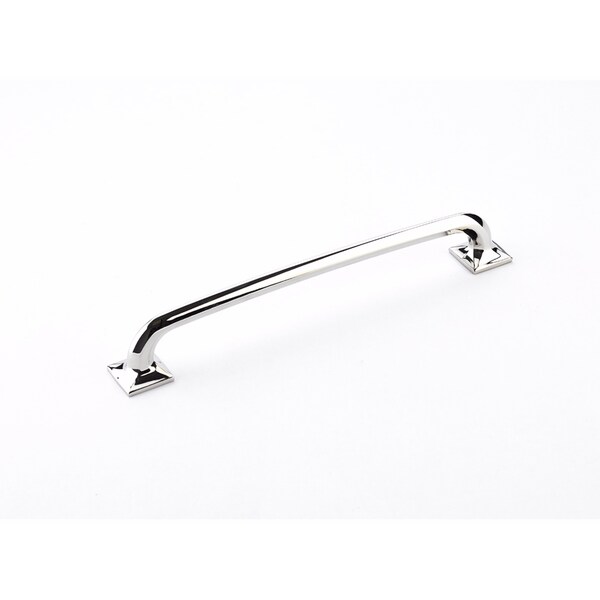 Schaub 8in Center to Center Northport Square Cabinet Pull Polished Nickel Finish - 217-PN