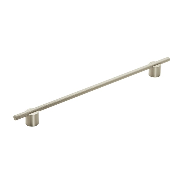 Amerock Transcendent 12-5/8 in 320 mm Center-to-Center Silver Champagne Cabinet Pull - BP7414320SCSC