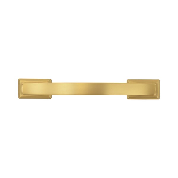 Hickory Hardware Dover Collection Pull 3-3/4 Inch 96mm Center to Center Brushed Golden Brass Finish - H078771BGB