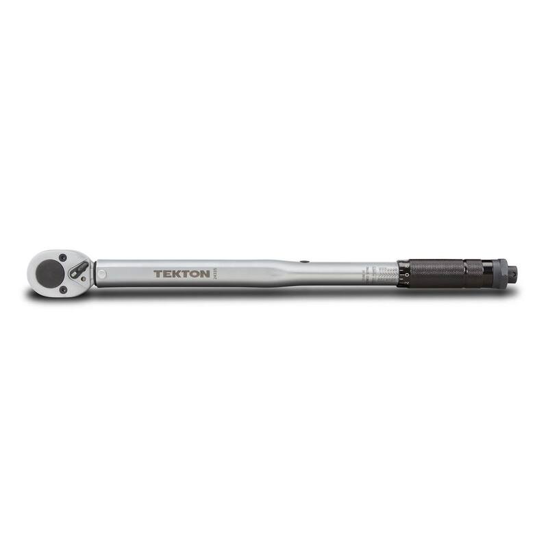 TEKTON 1/2 in. Drive Click Torque Wrench (10-150 ft.-lb.) - 24335