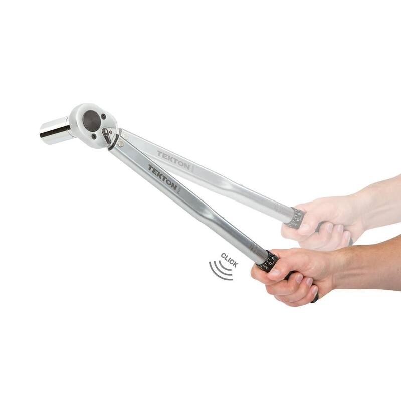 TEKTON 1/2 in. Drive Click Torque Wrench (10-150 ft.-lb.) - 24335