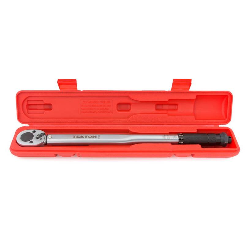 TEKTON 1/2 in. Drive Click Torque Wrench (10-150 ft.-lb.) - 24335