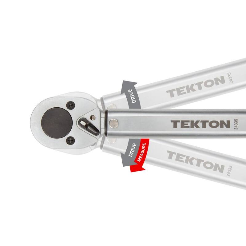 TEKTON 1/2 in. Drive Click Torque Wrench (10-150 ft.-lb.) - 24335