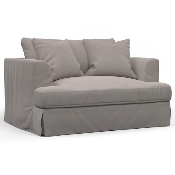 Fine-Line Newport Slipcovered Chair & A Half Sofa Gray - FI3211477