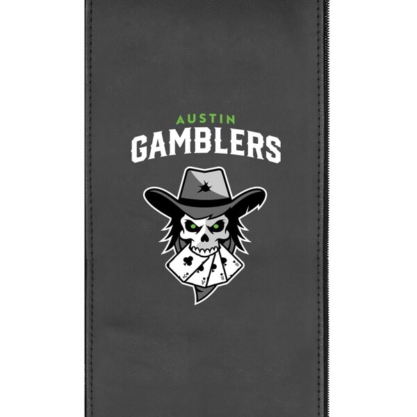 Dreamseat Silver Sofa with Austin Gamblers Primary Logo - XZ7759001SOCDBK-PSPBR0015