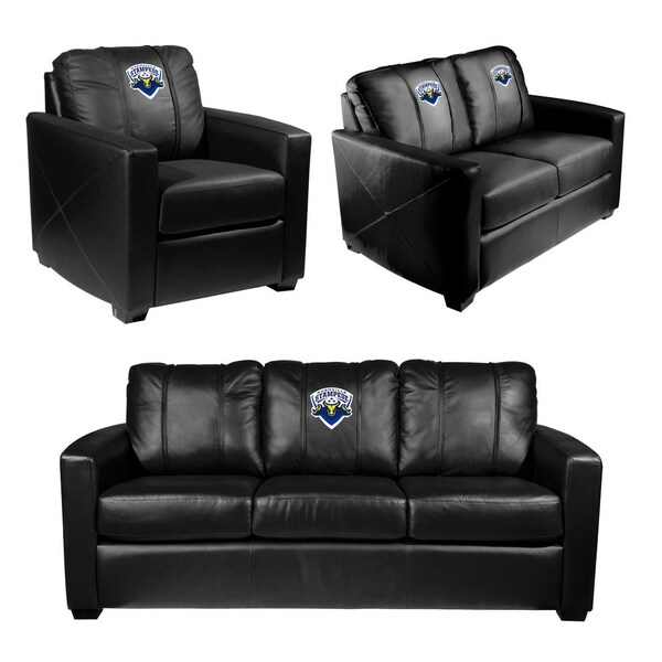 Dreamseat Silver Sofa with Nashville Stampede Primary Logo - XZ7759001SOCDBK-PSPBR0040