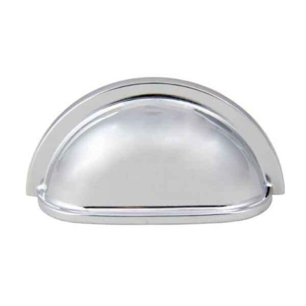 Crown 3-1/2" Cup Cabinet Pull with 3" Center to Center Polished Chrome Finish - CHP953PC
