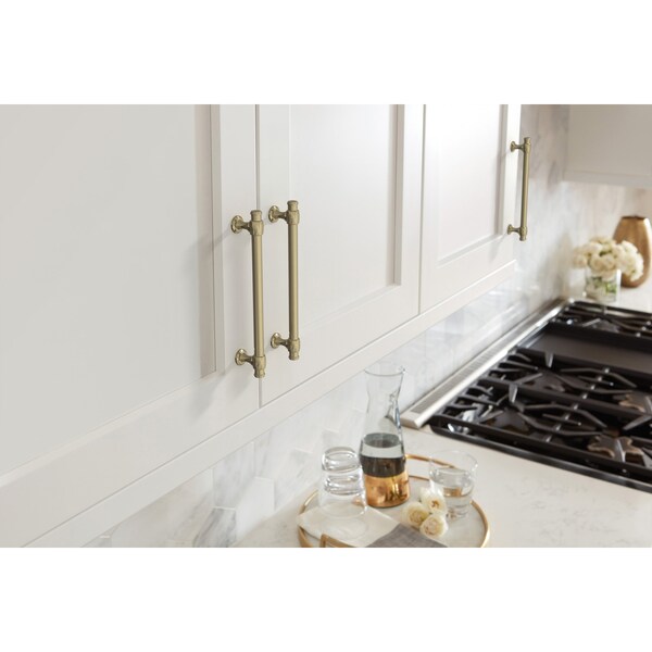 Amerock Winsome 6-5/16 inch 160mm Center-to-Center Golden Champagne Cabinet Pull - BP36771BBZ