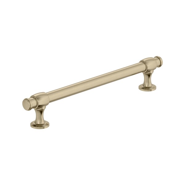 Amerock Winsome 6-5/16 inch 160mm Center-to-Center Golden Champagne Cabinet Pull - BP36771BBZ