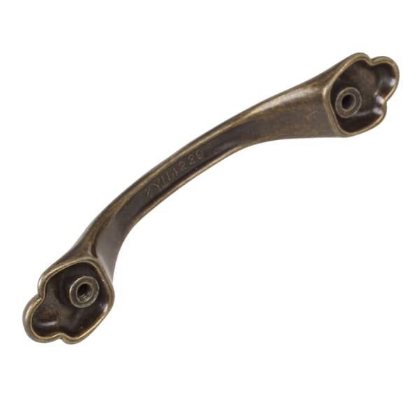 Gliderite Hardware 3 in. Center to Center Antique Brass Paw Pull - 4229-AB, 10PK - 4229-AB-10