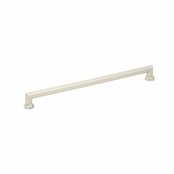Schaub 12in Center to Center Empire Cabinet Pull Satin Nickel Finish - 887-15