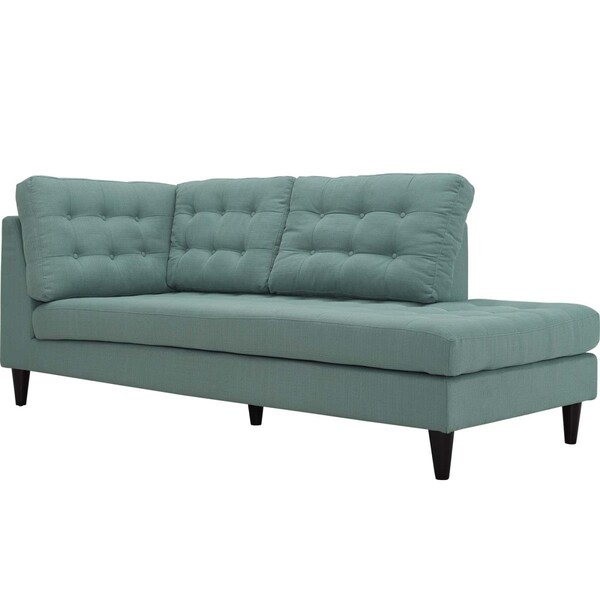 Modway Furniture 35.5 H x 84 W x 36.5 L in. Empress Upholstered Fabric Bumper, Laguna - EEI-2612-LAG