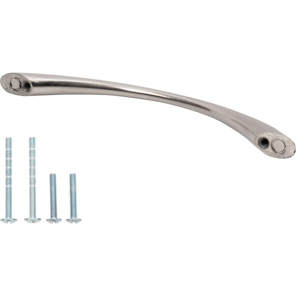 Designperfect 5-1/16'' Center-to-Center Arch Pull, Brushed Satin Nickel, 25PK - DPA25H384SNB
