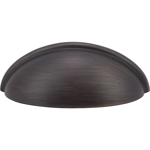 Designperfect 3'' Center-to-Center Cup Pull, Brushed Oil Rubbed Bronze, 25PK - DPA25C632ORB