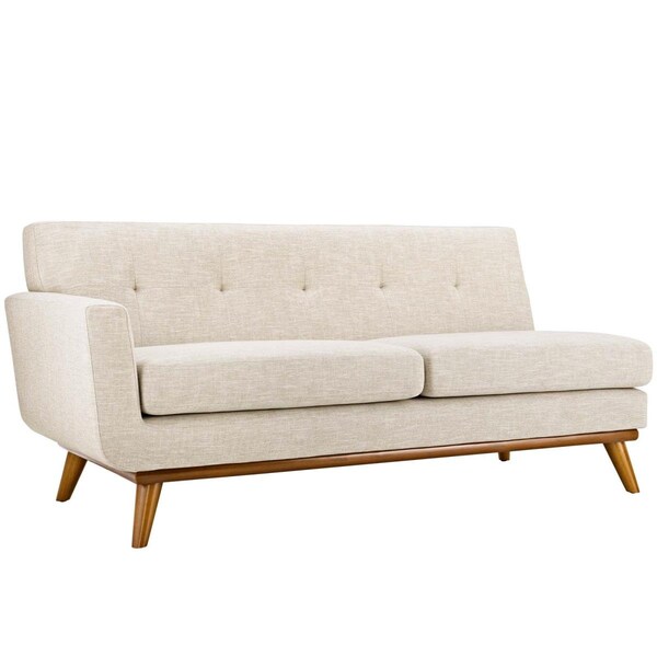 Modway Furniture Engage Right-Arm Upholstered Loveseat, Beige - EEI-1792-BEI