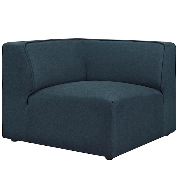 Modway Furniture 27 H x 37 W x 37 D in. Mingle Corner Sofa, Blue - EEI-2728-BLU