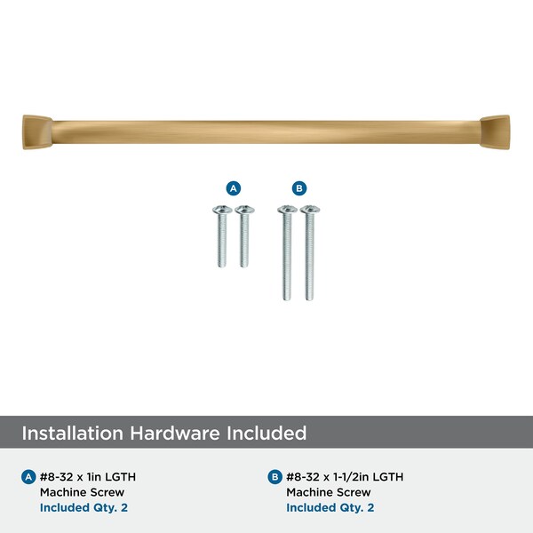 Amerock Revitalize 10-1/16 inch 256mm Center-to-Center Champagne Bronze Cabinet Pull - BP55354CZ