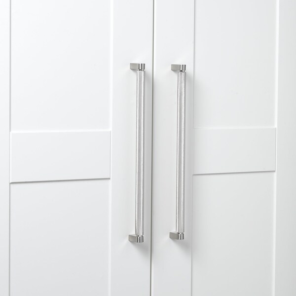 Gliderite Hardware 12-5/8 in. Center to Center Knurled Bar Pull Satin Nickel, 25PK - 4788-320-SN-25