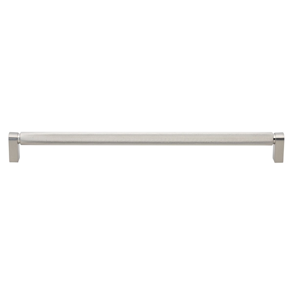 Gliderite Hardware 12-5/8 in. Center to Center Knurled Bar Pull Satin Nickel, 25PK - 4788-320-SN-25