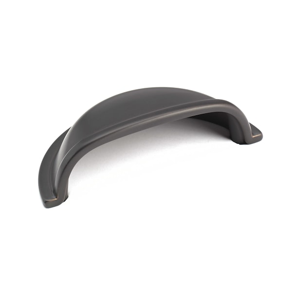 Richelieu 3 in. (76 mm) Center-to-Center Oil-Rubbed Bronze Traditional Cup Pull - BP30388ORB