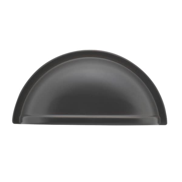 Richelieu 3 in. (76 mm) Center-to-Center Oil-Rubbed Bronze Traditional Cup Pull - BP30388ORB