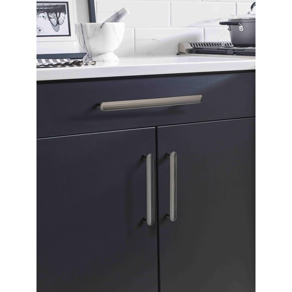 Amerock Concentric 5-1/16 in 128 mm Center-to-Center Gunmetal Cabinet Pull - BP36831GM