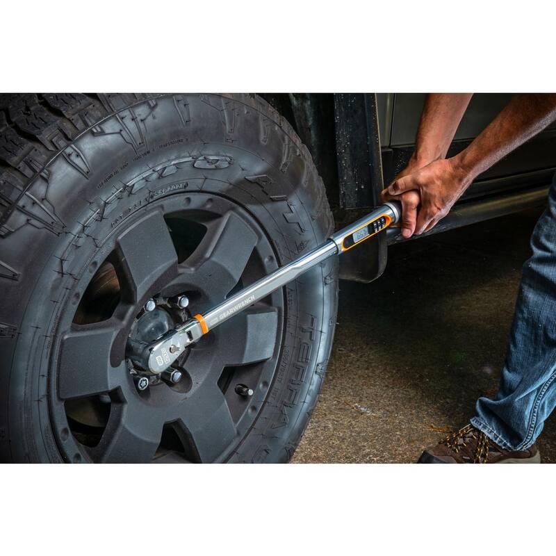 GEARWRENCH 1/2 in. Drive 120XP 50-250 ft./lbs. Flex-Head Electronic Torque Wrench with Angle - 85196