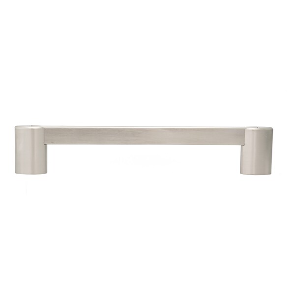 Richelieu 6-5/16 in. (160 mm) Center-to-Center Brushed Nickel Contemporary Drawer Pull - BP8728160195