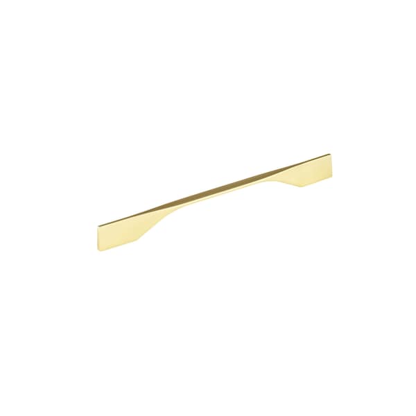 Richelieu 8 13/16 in to 10 1/8 in (224 mm to 256 mm) Brushed Gold Contemporary Drawer Pull - BP9253256165