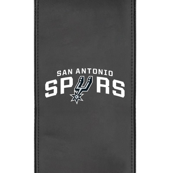 Dreamseat Silver Sofa with San Antonio Spurs Logo - XZ7759001SOCDBK-PSNBA32050