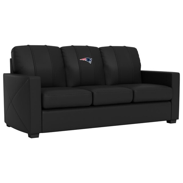 Dreamseat Silver Sofa with New England Patriots Primary Logo - XZ7759001SOCDBK-PSNFL21000