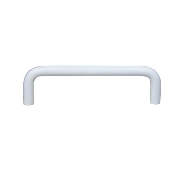 Crown 4-3/8" Wire Cabinet Pull with 4" Center to Center White Finish - CHP355WT