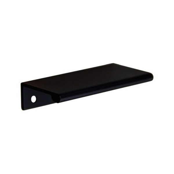 Crown 3" Aluminum Tab Cabinet Pull W/ 2-3/8" Center to Center W/ #6 x 5/8" Wood Screws Matte Black Finish - CHP1876BK