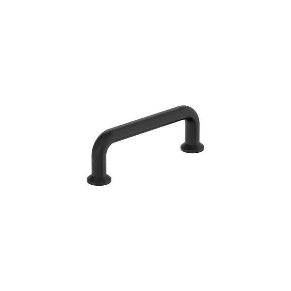 Amerock Factor 3 inch 76mm Center-to-Center Matte Black Cabinet Pull - BP37380FB