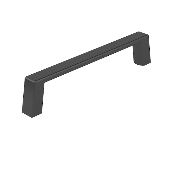 Richelieu Eglinton Collection 4-inch (102 mm) Matte Black Modern Rectangular Cabinet Pull - BP1076900