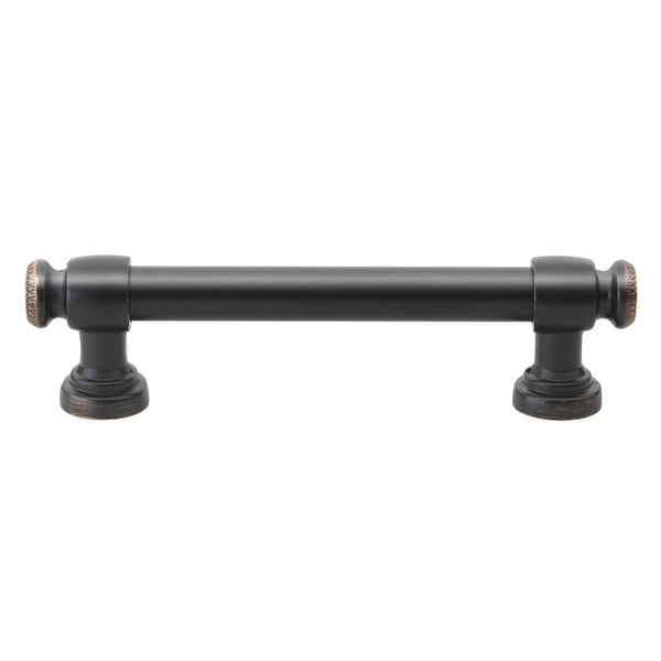 Gliderite Hardware 3-3/4 in. Center to Center Oil Rubbed Bronze Classic Euro Bar Pull - 4361-96-ORB, 25PK - 4361-96-ORB-25