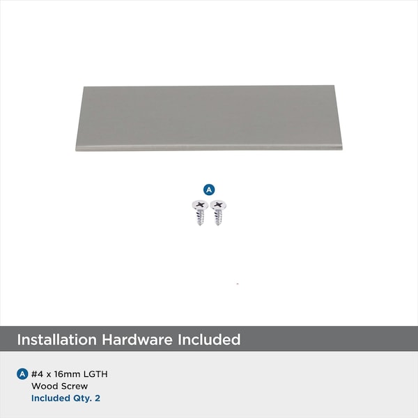 Amerock Edge Pull 3 in 76 mm Center-to-Center Satin Nickel Cabinet Pull, 10PK - 10BX36573G10