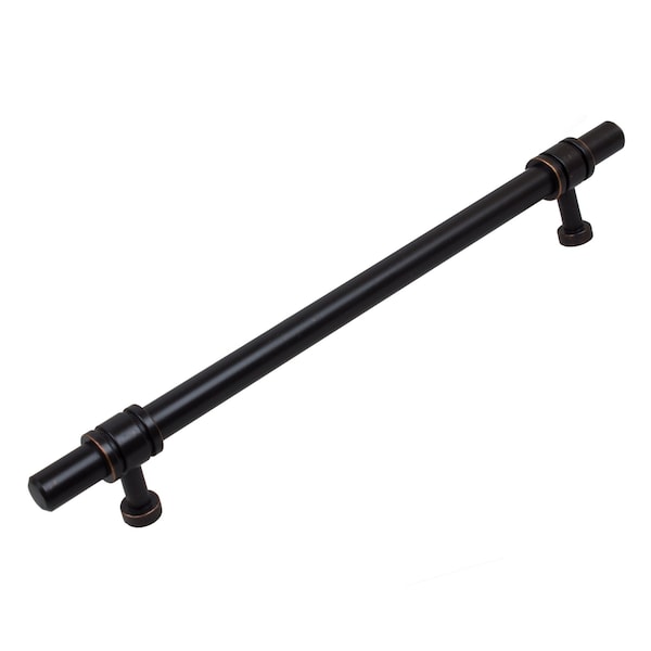 Gliderite Hardware 7-5/8 in. Center to Center Oil Rubbed Bronze Barrel Ring Bar Pull - 4340-192-ORB, 10PK - 4340-192-ORB-10