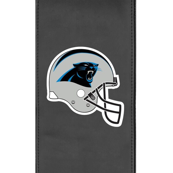 Dreamseat Silver Sofa with Carolina Panthers Helmet Logo - XZ7759001SOCDBK-PSNFL20022