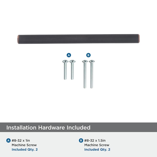 Amerock Bar Pulls 3-3/4 in 96 mm Center-to-Center Oil-Rubbed Bronze Cabinet Pull, 10PK - 10BX40516ORB