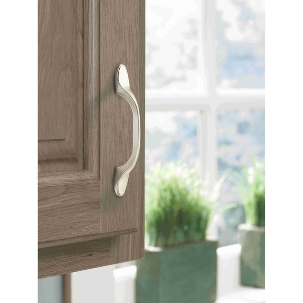 Amerock Ravino 3 in 76 mm Center-to-Center Satin Nickel Cabinet Pull - BP21935G10