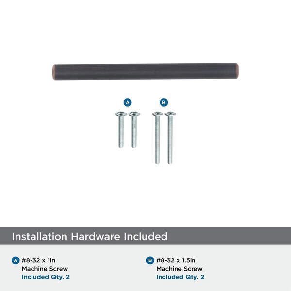 Amerock Bar Pulls 3 in 76 mm Center-to-Center Oil-Rubbed Bronze Cabinet Pull, 10PK - 10BX40515ORB