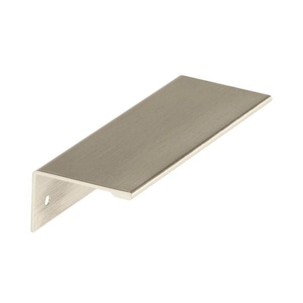 Amerock Edge Pulls 3-3/4 inch 96mm Center-to-Center Satin Nickel Cabinet Edge Pull - 2000853