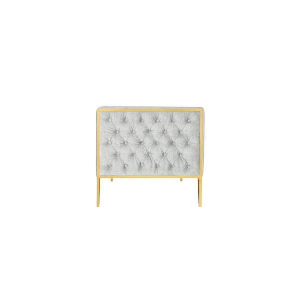 Manhattan Comfort Vector Sofa in Grey and Gold - SF008-GY