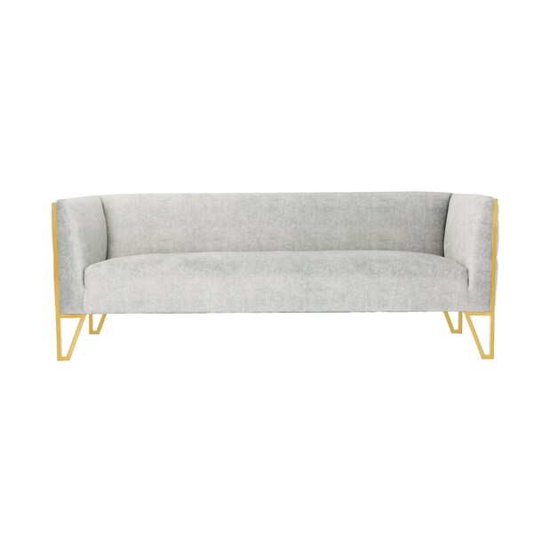Manhattan Comfort Vector Sofa in Grey and Gold - SF008-GY