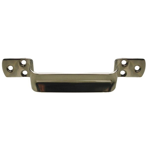 Monroe Pmp Pull Handle, 7-1/8 In. H, Polished, Unthr. Through Holes - PH-0251